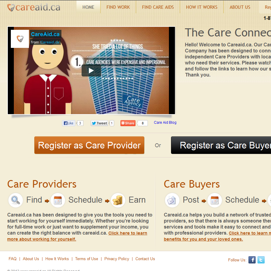 Care Aid Home Page